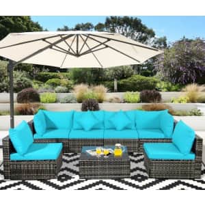 Costway 7-Piece Rattan Sectional Sofa Set for $610 Costway 7-Piece Rattan Sectional Sofa Set for $610