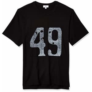 AG Adriano Goldschmied Men's Beckham Short Sleeve Crew Tee Shirt, 49-True Black, L for $22