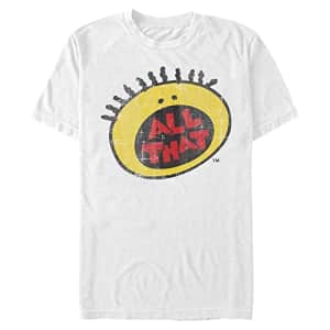 Nickelodeon Men's Big & Tall All That Logo T-Shirt, White, Large Tall for $20