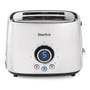 Starfrit 024020-004-0000 2-Slice Electric Toaster, Brushed Stainless Steel, Small for $52