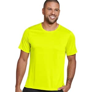 Jockey Men's Activewear Lightweight Performance Crew Tee, Highlight Yellow, S for $28