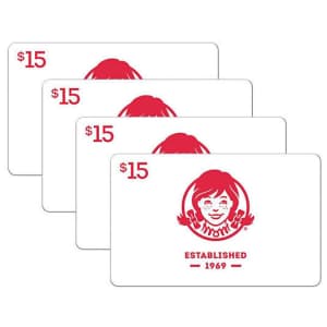 $60 Wendy's Gift Card for $48 for members $60 Wendy's Gift Card for $48 for members