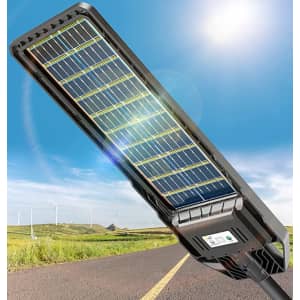 BNT 800W 6,500K Solar Outdoor LED Light for $220