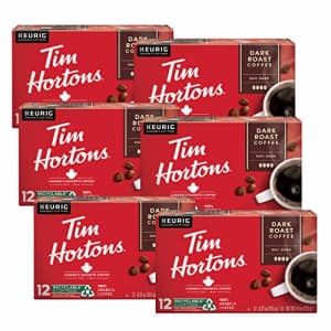 Tim Hortons Dark Roast Coffee, Single-Serve K-Cup Pods Compatible with Keurig Brewers, 72ct for $32