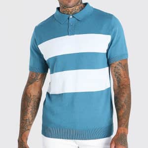 Boohoo Men's Striped Knitted Polo for $14 Boohoo Men's Striped Knitted Polo for $14