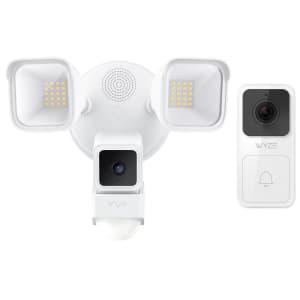 Wyze Cam Floodlight Security Camera and Video Doorbell Bundle for $93