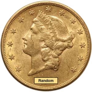 US Gold $20 Liberty Head Double Eagle Coin for $2,086