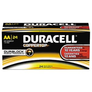 Duracell MN1500BKD CopperTop Alkaline Batteries, AA, 144/CT for $91