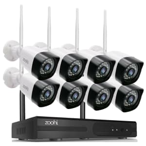 ZooHi 8-Channel 1080p Wireless Security Camera System for $210 ZooHi 8-Channel 1080p Wireless Security Camera System for $210