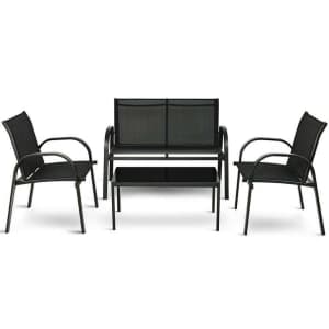 Costway 4-Piece Patio Furniture Set for $155