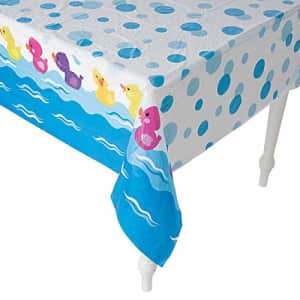 Fun Express Rubber Ducky Printed Tablecloth - Birthday Party Supplies for $10
