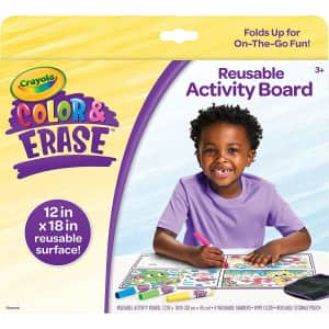 Crayola Color and Erase Reusable Activity Board for $7