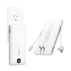 10,000mAh Portable Power Bank w/ Built-in Cables for $15 10,000mAh Portable Power Bank w/ Built-in Cables for $15