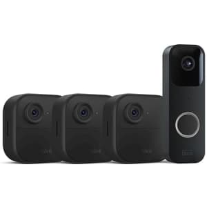 Blink Video Doorbell w/ 3 4th-Gen Outdoor 4 Smart Security Cameras for $120 w/Prime
