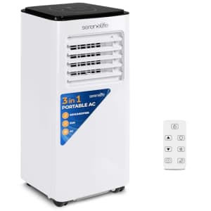 SereneLife SLACP803 Single Duct Portable Air Conditioner-8000 BTU Capacity (Ashrae) Compact Home for $240
