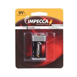 IMPECCA 9 Volt Batteries, High Performance 9V Alkaline Batteries, 6LR61, 9-Volt Alkaline Battery for $7