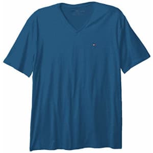 Tommy Hilfiger Men's Short Sleeve V Neck T Shirt, Alfalfa Blue, XS for $13 Tommy Hilfiger Men's Short Sleeve V Neck T Shirt, Alfalfa Blue, XS for $13