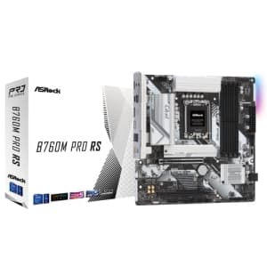ASRock B760M Pro RS Motherboard DDR5 7200MHz HDMI DisplayPort eDP PCIe Gen5 (Graphics) 14th 13th for $100