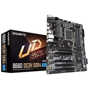GIGABYTE B660 DS3H 1700 ATX 4XDDR4 Motherboard for $177