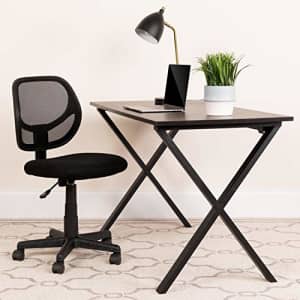 Flash Furniture Low Back Black Mesh Swivel Task Office Chair with Curved Square Back for $58