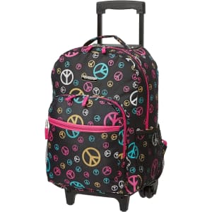 Rockland Double Handle 17" Rolling Backpack for $20