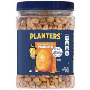 Planters Honey Roasted Peanuts 34.5-oz. Tub 2-Pack for $9.84 via Sub & Save