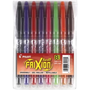 Pilot Frixion Erasable Gel Ink Stick Pen 8-Pack for $14