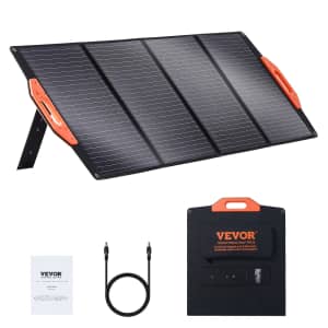 Vevor 120W Portable Monocrystalline Solar Panel for $72