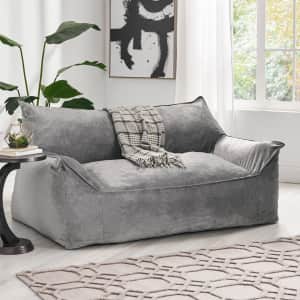 Trule 60" Velvet Bean Bag Sofa for $177 Trule 60" Velvet Bean Bag Sofa for $177