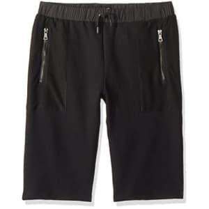 HUDSON Boys' Little Pull On Short, High Tech Black, 4 for $15