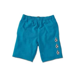 Volcom Iconic Stone Fleece Sweatshort (Big Boys & Little Boys Sizes), Barrier Reef, Small for $32