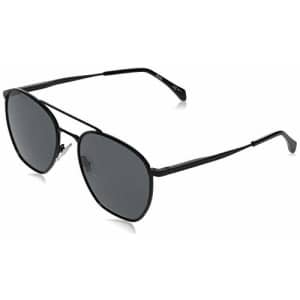 BOSS by Hugo Boss Men's BOSS 1090/S Round Sunglasses, Matte Black, 57mm, 20mm for $77