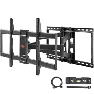 VEVOR Full Motion TV Mount Fits for Most 37-90 inch TVs, Swivel Tilt Horizontal Adjustment TV Wall for $63