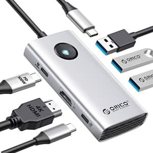 Orico 6-in-1 USB C Docking Station for $10