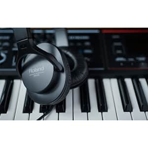 Roland RH-5 Closed-Type Stereo Headphones Bundle with Guitar Picks for $40