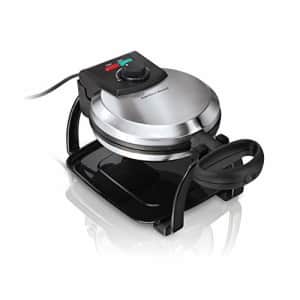 Hamilton Beach Flip Belgian Waffle Maker with Browning Control, Non-Stick Grids, Indicator Lights, for $44