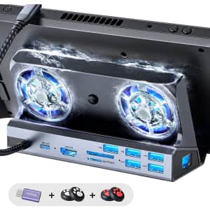 Lisen Docking Station for Steam Deck w/ Dual Cooling Fan for $40
