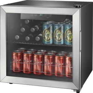 Insignia 48-Can Stainless Steel Beverage Cooler for $160