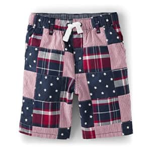 Gymboree Boys and Toddler Pull On Shorts, Red/Tidal Madras, 6 US for $9