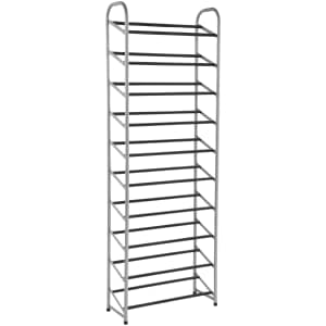 Mainstays 10-Tier Narrow Shoe Rack for $20 Mainstays 10-Tier Narrow Shoe Rack for $20