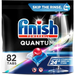 Finish Powerball Quantum Dishwasher Detergent Tablets 82-Pack for $12 w/ Sub & Save Finish Powerball Quantum Dishwasher Detergent Tablets 82-Pack for $12 w/ Sub & Save