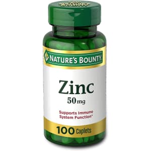Nature's Bounty 50mg Zinc Caplet 100-Count: $4.26 via Subscribe & Save