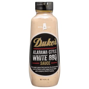 Duke's Alabama Style White Southern Dipping Sauce 14-oz. Bottle for $3