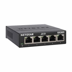NETGEAR 5-Port Gigabit Ethernet Unmanaged Switch (GS305) - Home Network Hub, Office Ethernet for $17 NETGEAR 5-Port Gigabit Ethernet Unmanaged Switch (GS305) - Home Network Hub, Office Ethernet for $17