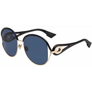 Christian Dior Dior DIOR NEW VOLUTE BLACK GOLD/BLUE 57/18/145 women Sunglasses for $294