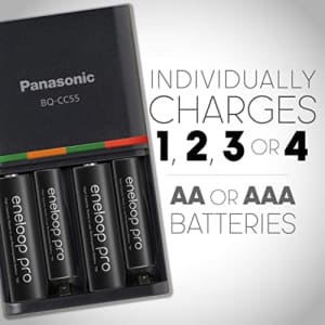 Sanyo Panasonic K-KJ55K3A4BA Advanced 4 Hour Quick Battery Charger with 4AAA eneloop pro High Capacity for $34 Sanyo Panasonic K-KJ55K3A4BA Advanced 4 Hour Quick Battery Charger with 4AAA eneloop pro High Capacity for $34