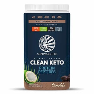Sunwarrior Clean Keto Vegan Protein Powder with MCT Oil, Essential Vitamins, and Plant-Based for $21