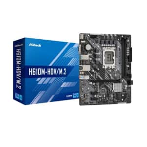 ASRock H610M-HDV/M.2 Intel H610 Series CPU (LGA1700) Compatible H610 MicroATX Motherboard for $80