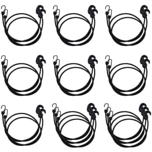 Amazon Basics Adjustable 48" Bungee Cord 20-Pack for $25