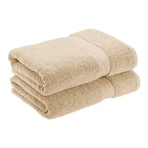 SUPERIOR Solid Egyptian Cotton 2-Piece Bath Towel Set for $37